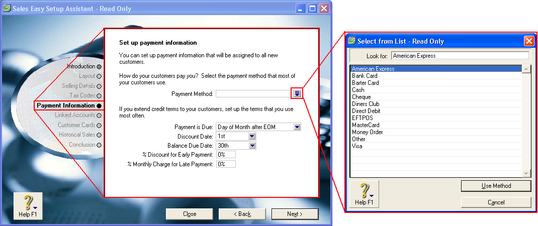 MYOB Payments Setup