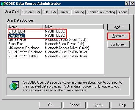 Example of DSN Entries