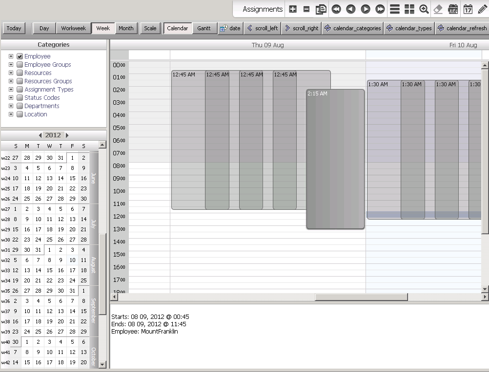 The Visual Scheduler